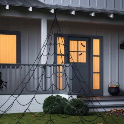 25' Mega Spiderweb Halloween Decorative Prop Black - Hyde And EEK! Boutique™