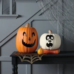 90pc Pumpkin Pusher Jack Face Halloween Decorative Prop Kit - Hyde And EEK! Boutique™