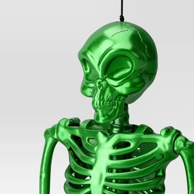 24" Poseable Alien Skeleton Halloween Decorative Prop Ghoulish Glow Green - Hyde And EEK! Boutique™ 4 24" Poseable Alien Skeleton Halloween Decorative Prop Ghoulish Glow Green - Hyde And EEK! Boutique™ - Image 2