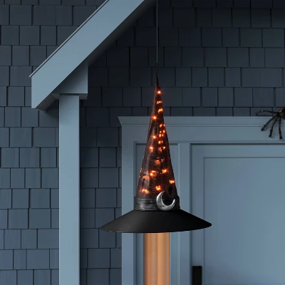 36" Lit Oversized Witch Hats Halloween Decorative Prop Black - Hyde And EEK! Boutique™ 3 36" Lit Oversized Witch Hats Halloween Decorative Prop Black - Hyde And EEK! Boutique™