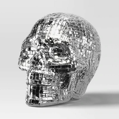 Disco Skull Figurine - Hyde And EEK! Boutique™ Silver 4 Disco Skull Figurine - Hyde And EEK! Boutique™ Silver - Image 2
