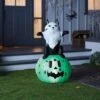3.5' Airblown Ghost Cat On Jack O'Lantern Halloween Inflatable Decoration - Hyde And EEK! Boutique™ -Hyde and EEK Shop GUEST 309e02b2 1ef8 474f 869c edbf5db5ac24