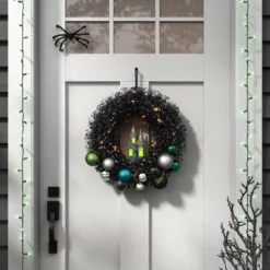 100ct LED Halloween Indoor Outdoor Double Filament String Lights Purple/Green/Black - Hyde And EEK! Boutique™