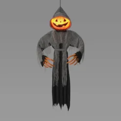 Lewis & Friends™ 65" Little Lewis The Pumpkin Ghoul Head Halloween Decorative Mannequin - Hyde And EEK! Boutique™: Lit, Musical