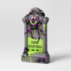 27" Lit Premium Glows Under Blacklight Spider Tombstone Halloween Decorative Prop - Hyde And EEK! Boutique™ -Hyde and EEK Shop GUEST 43450c9d 7e91 4591 a8e2 49736e46ee28