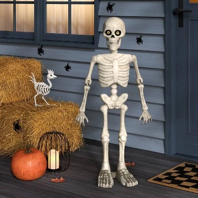 3' Animated Skeleton Halloween Decorative Prop Off-White - Hyde And EEK! Boutique™ 3 3' Animated Skeleton Halloween Decorative Prop Off-White - Hyde And EEK! Boutique™