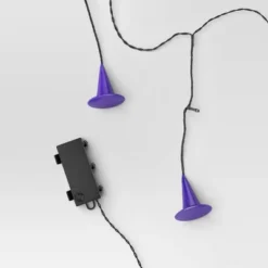 20ct Plastic Witch Hat Halloween Indoor Outdoor Novelty Icicle String Lights Purple LEDs - Hyde And EEK! Boutique™ -Hyde and EEK Shop GUEST 52813511 6272 4f0f a08e 6a80bc98a91e