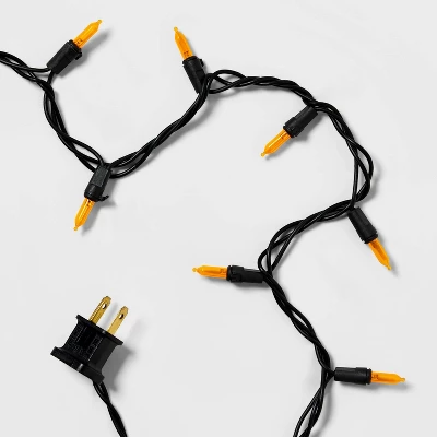 100ct LED Smooth Halloween Mini String Lights Orange - Hyde And EEK! Boutique™ 6 100ct LED Smooth Halloween Mini String Lights Orange - Hyde And EEK! Boutique™ - Image 4