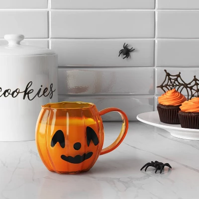 13.5 Fl Oz Glass Figural Pumpkin Mug - Hyde And EEK! Boutique™ 3 13.5 Fl Oz Glass Figural Pumpkin Mug - Hyde And EEK! Boutique™