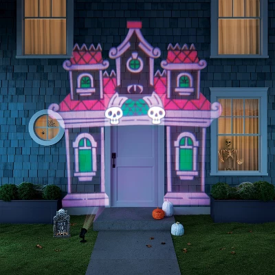 LED Haunted House Archway Halloween Novelty Light Projector - Hyde And EEK! Boutique™ 3 LED Haunted House Archway Halloween Novelty Light Projector - Hyde And EEK! Boutique™