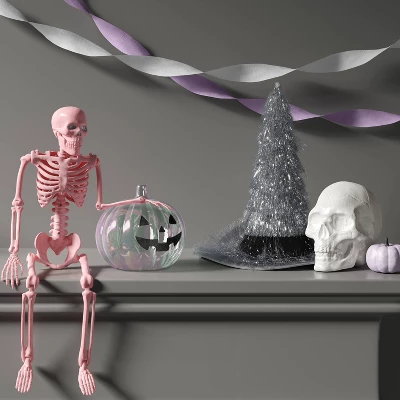 24" Poseable Skeleton Halloween Decorative Prop Pink Blush - Hyde And EEK! Boutique™ 3 24" Poseable Skeleton Halloween Decorative Prop Pink Blush - Hyde And EEK! Boutique™