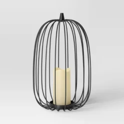 15" Lit Metal Pumpkin Lantern - Hyde And EEK! Boutique™: Black Horror Decor, Sheltered Outdoor Use, AAA Battery Required 5 15" Lit Metal Pumpkin Lantern - Hyde And EEK! Boutique™: Black Horror Decor, Sheltered Outdoor Use, AAA Battery Required -Hyde and EEK Shop GUEST 98a6279e 6bbd 481f af65 88d51019218b