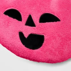 Pumpkin Shaped Faux Shearling Halloween Throw Pillow Pink - Hyde And EEK! Boutique™: Indoor Oval Cushion, Recycled Polyester Fill -Hyde and EEK Shop GUEST a159d97d e333 41c2 a5ee fc8da182d79b