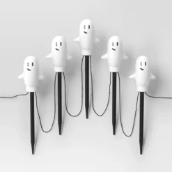 5ct LED Plastic Ghost Halloween Novelty Pathway Lights With Cool White LEDs - Hyde And EEK! Boutique™: Outdoor Ghost Decor -Hyde and EEK Shop GUEST a32f6085 6b7b 47ec 8c2c ed9a624d171b