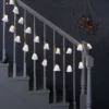 20ct Fabric Happy Ghost Halloween Indoor Outdoor Novelty String Lights With Warm White LEDs - Hyde And EEK! Boutique™ -Hyde and EEK Shop GUEST b3d6ac5e 1438 4ae4 8cb9 4aea0c24b988