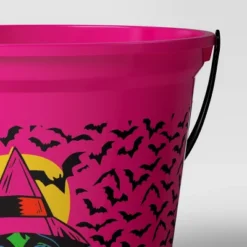 7.64" Witch Halloween Plastic Trick Or Treat Pail Dark Pink - Hyde And EEK! Boutique™ -Hyde and EEK Shop GUEST bab392f2 3f44 4444 8bba 2c4f6ba4966c