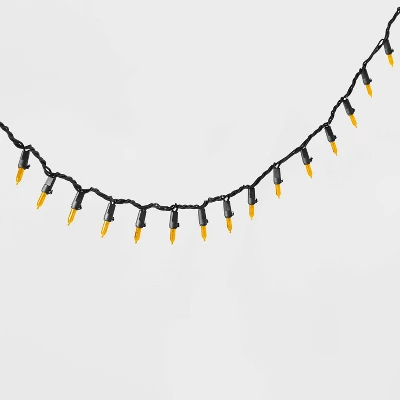 100ct LED Smooth Halloween Mini String Lights Orange - Hyde And EEK! Boutique™ 4 100ct LED Smooth Halloween Mini String Lights Orange - Hyde And EEK! Boutique™ - Image 2