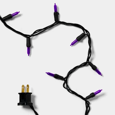 100ct LED Smooth Halloween Mini String Lights Purple - Hyde And EEK! Boutique™: Indoor/Outdoor, UL Listed, 21ft 6 100ct LED Smooth Halloween Mini String Lights Purple - Hyde And EEK! Boutique™: Indoor/Outdoor, UL Listed, 21ft - Image 4