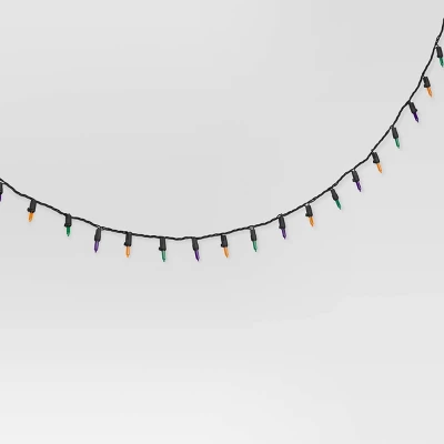 100ct LED Tri Color Halloween Indoor Outdoor Miniature String Lights Purple/Teal/Black - Hyde And EEK! Boutique™ 4 100ct LED Tri Color Halloween Indoor Outdoor Miniature String Lights Purple/Teal/Black - Hyde And EEK! Boutique™ - Image 2
