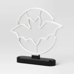 11" Lit Neon Moon And Bat Halloween Decorative Prop - Hyde And EEK! Boutique™ -Hyde and EEK Shop GUEST cdd3a21d c10a 4ea8 9052 8f0242ce65c1