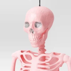 36" Poseable Skeleton Halloween Decorative Prop Pink Blush - Hyde And EEK! Boutique™ -Hyde and EEK Shop GUEST d114cb74 e446 4547 8a10 2f7db7dbee1f