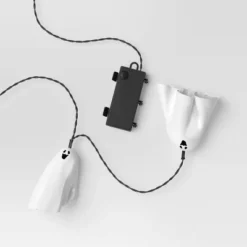 20ct Fabric Happy Ghost Halloween Indoor Outdoor Novelty String Lights With Warm White LEDs - Hyde And EEK! Boutique™ -Hyde and EEK Shop GUEST d11bd7ef 7943 4298 a63c 630e03ff677c