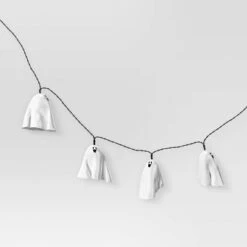 20ct Fabric Happy Ghost Halloween Indoor Outdoor Novelty String Lights With Warm White LEDs - Hyde And EEK! Boutique™ -Hyde and EEK Shop GUEST d12e01e8 4eb5 4a97 893a 127571571307