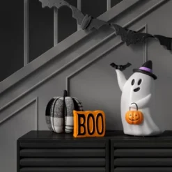 14" Light And Sound Ghost Halloween Decorative Prop - Hyde And EEK! Boutique™: Indoor Decor
