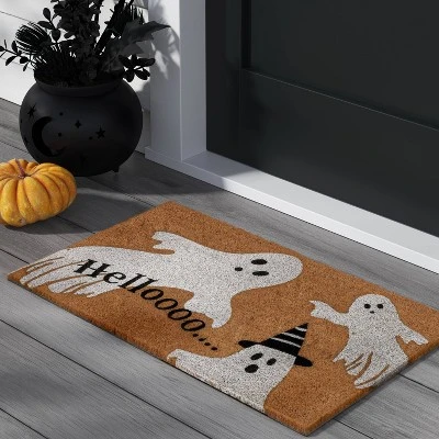 1'6"x2'6" Ghostly Hello Doormat - Hyde And EEK! Boutique™ 3 1'6"x2'6" Ghostly Hello Doormat - Hyde And EEK! Boutique™