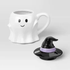 7.8 Fl Oz Figural Mini Ghosty Mug With Lid - Hyde And EEK! Boutique™ -Hyde and EEK Shop GUEST e2973501 a7e4 48d0 84ab 458debd043b9
