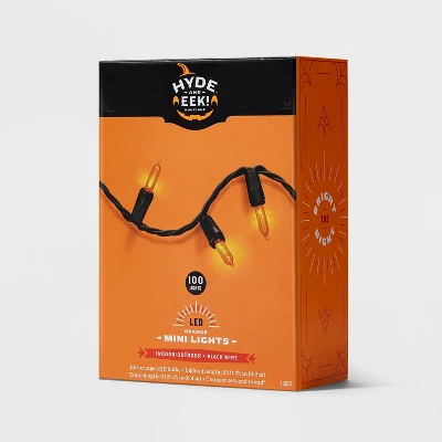 100ct LED Smooth Halloween Mini String Lights Orange - Hyde And EEK! Boutique™ 5 100ct LED Smooth Halloween Mini String Lights Orange - Hyde And EEK! Boutique™ - Image 3