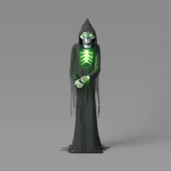 Lewis & Friends™ 8' Light Up Bruce The Skeleton Ghoul™ Outdoor Halloween Decorative Prop - Hyde And EEK! Boutique™