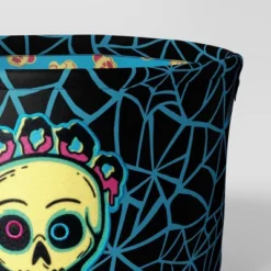 7.5" Boo Skull Halloween Trick Or Treat Fabric Basket - Hyde And EEK! Boutique™ -Hyde and EEK Shop GUEST ebeedcdc 5984 44a2 b217 94e126789d7f