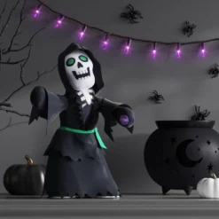 11.5" Animated Plush Ghoul Halloween Decorative Prop Black - Hyde And EEK! Boutique™