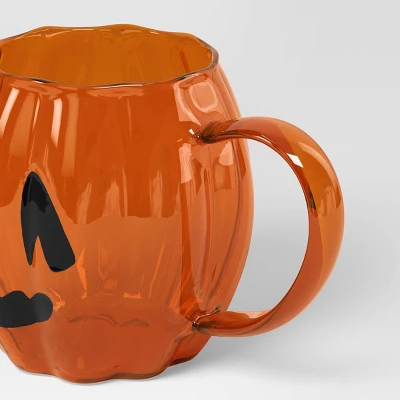 13.5 Fl Oz Glass Figural Pumpkin Mug - Hyde And EEK! Boutique™ 4 13.5 Fl Oz Glass Figural Pumpkin Mug - Hyde And EEK! Boutique™ - Image 2