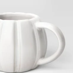 15.2 Fl Oz Halloween Stoneware Figural Pumpkin Mug White - Hyde And EEK! Boutique™: Microwave & Dishwasher Safe, Hot/Cold Beverages -Hyde and EEK Shop GUEST edb8c840 82d3 4e9a 8b5d 57fa08336ba9