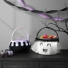 Halloween Round Cauldron Polyester Trick Or Treat Decorative Bling Basket Purple - Hyde And EEK! Boutique™ -Hyde and EEK Shop GUEST f7a5777f 41b9 469a 93b3 5a31c89d90db