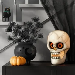 12" Skull Mister Halloween Decorative Prop Off-White - Hyde And EEK! Boutique™